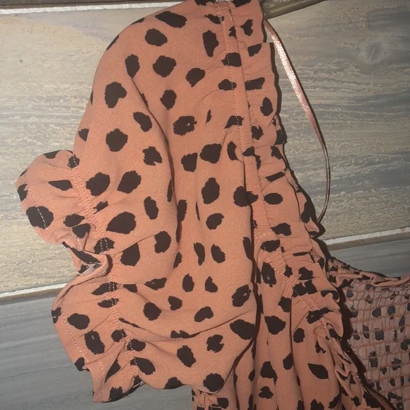 Peach Color Sexy Summer Dress - Picture 9 of 11